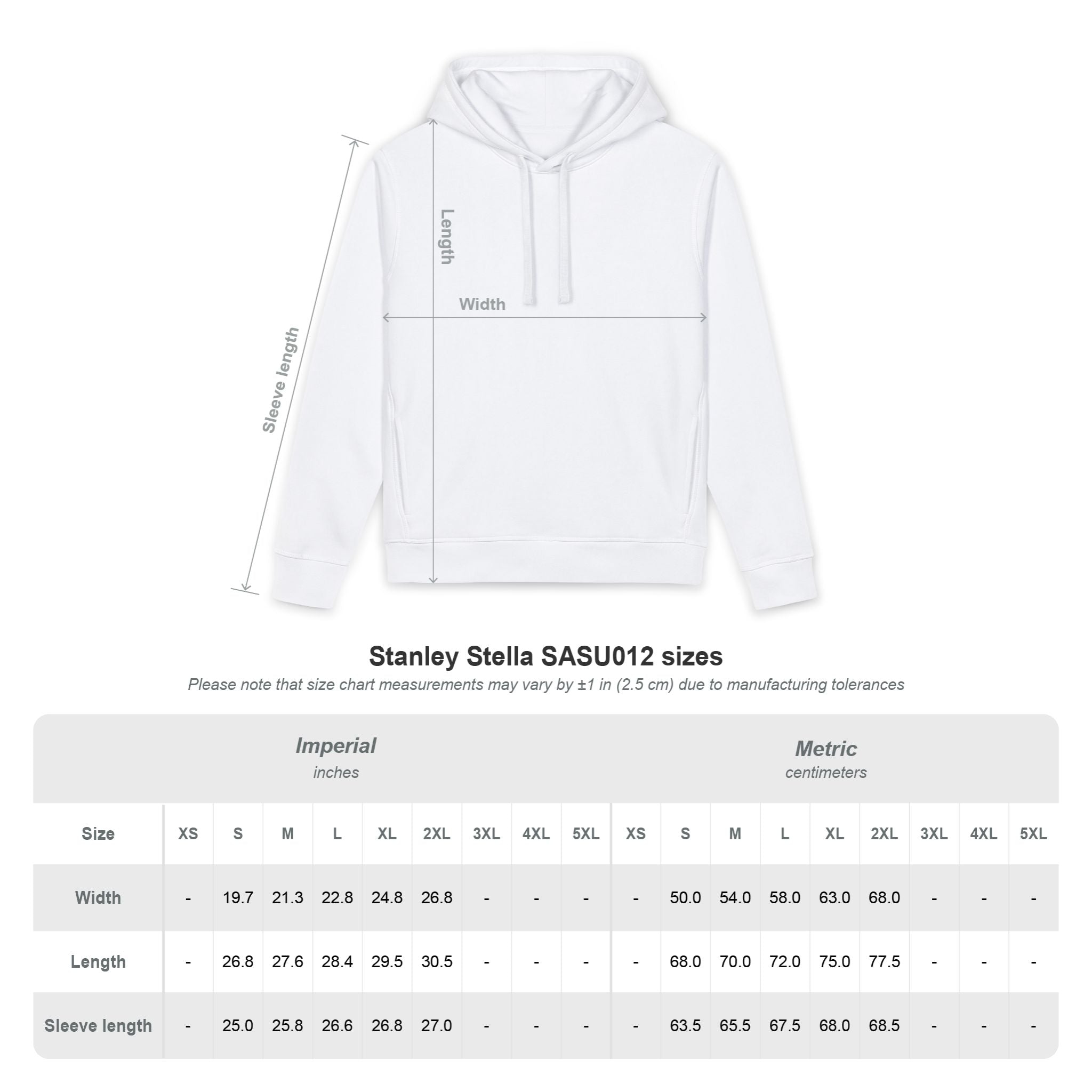 Copy of Copy of Plain White Hoodie | Blank Organic Side Pocket Sweatshirt